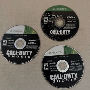 XBOX 360 Call of Duty Ghosts and XBOX ONE Call of Duty - no case